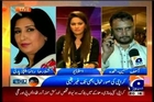 GEO News Room Ayesha Baksh with MQM Wasay Jalil (05 JUNE 2014)