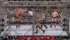 Randy Orton vs Sheamus vs Wade Barrett, WWE Monday Night RAW 03.01.2011 - Cage match