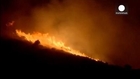 Incendio forestal a 30 kilómetros de Atenas