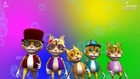 Fingers Family with Cats - 3D Animation English Nursery Rhyme