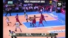 Mark Caguioa post up fade away shot against terrence romeo