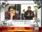 Iqrar Ul Hassan reporting from peshawar in morning show & both sanam baloch and him crying for it