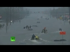 LIVE: Flood rescue operations in Dickinson and Houston, Texas
