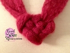 Knot Your Sweetheart Pin with Red Heart Rigoletto yarn